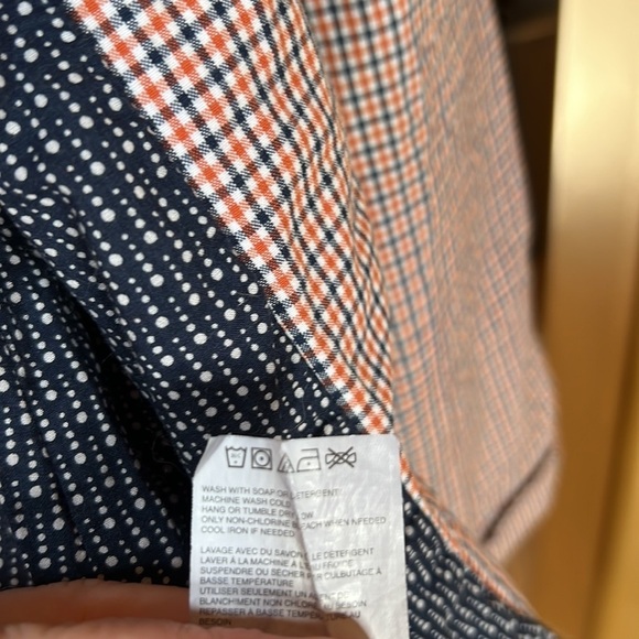 Roxy Navy & Orange Plaid Hooded Jacket Zip Front Women’s Size Medium - Picture 13 of 15